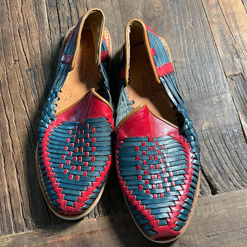 Lala Land Women 8 Huaraches Handmade Authentic Mexican Genuine Soft Leather Shoe